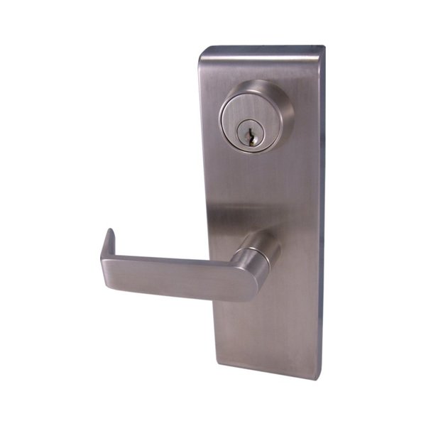 Design Hardware LE08, Trim for the 1000R, 2000R Exit Devices, Flat Lever Design Escutcheon, Schlage C keyway 10B DH-LE-08-10B